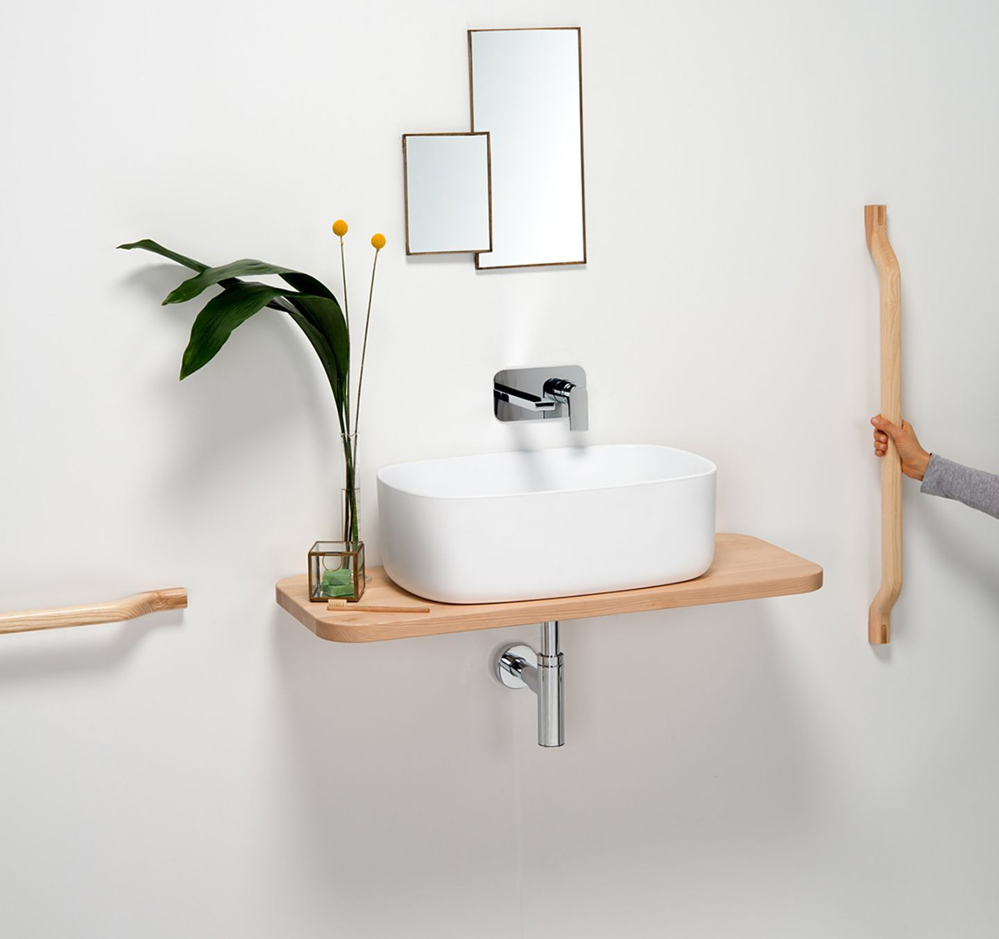 Der Trick Mit Holz: Badezimmer-Accessoires &quot;Feel&quot; Und &quot;Bounce for Badezimmer Accessoires Holz